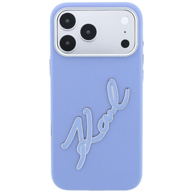 Étui Karl Lagerfeld Smooth Big pour iPhone 18 Pro Max / 17 Pro Max, bleu
