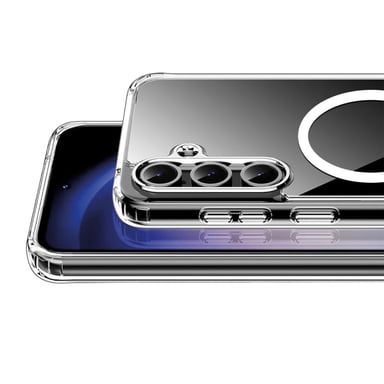 EVETANE Funda Samsung Galaxy S23 fe Magnética Compatible Magsafe + 2 Cristales Protector de Pantalla Antichocs