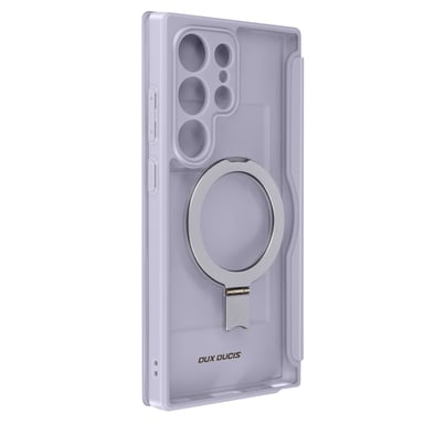 Dux Ducis Funda para Galaxy S24 Ultra Tarjetero Anillo Soporte Lavanda