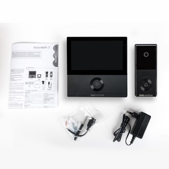 Interphone vidéo connecté filaire SCS SENTINEL VisioWifi Vision nocturne - vue 3