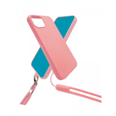 JAYM - Coque Silicone Rose pour Samsung Galaxy S22 - Tour de Cou et Tour de Poignet inclus - intérieur 100% microfibre