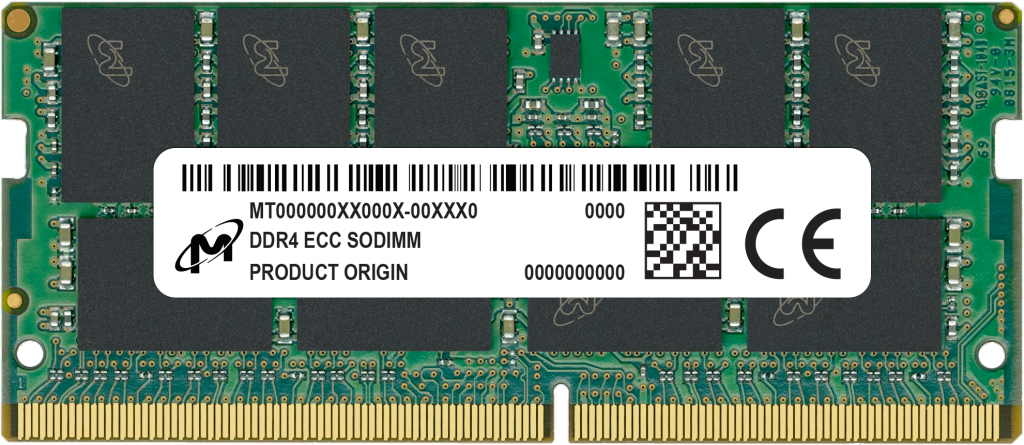 Micron MTA9ASF2G72HZ 3G2R module de mémoire 1 x DDR4 3200 MHz ECC Neuf