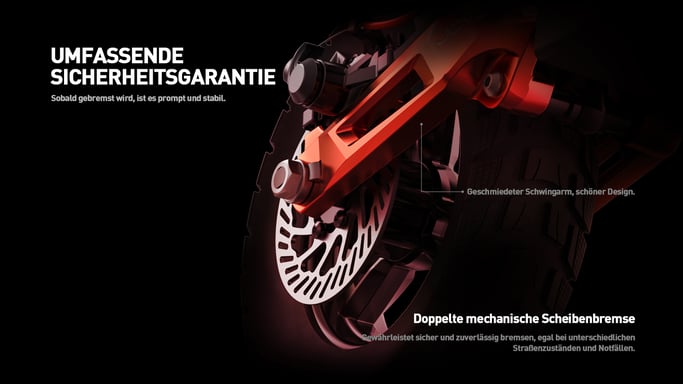 Patinete eléctrico Joyor T6E con certificación ABE, motor de 500 W y batería de 48 V y 18 Ah