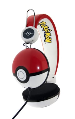OTL Technologies Pokémon Pokeball Écouteurs Avec fil Arceau Musique Noir, Rouge, Blanc