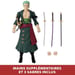 BANDAI Anime Heroes - One Piece - Figura Anime Heroes 17 cm - Roronoa Zoro