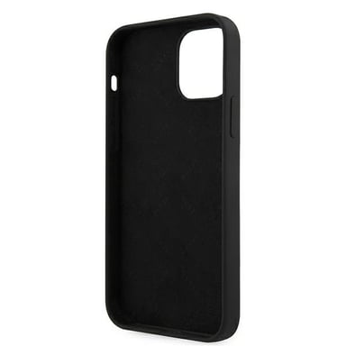 Custodia Guess per iPhone 12 Pro Max 6,7'' nero Script Vintage