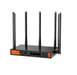 Tenda W30E AX3000 router inalámbrico Gigabit Ethernet Doble banda (2,4 GHz / 5 GHz) Negro