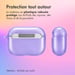 imoshion Coque Néon pour Apple AirPods Pro 2  - Pourpre