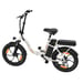 Vélo électrique pliant ZAZAWORK C16, batterie amovible 48 V 16 Ah, transmission Shimano 7 vitesses - Blanc