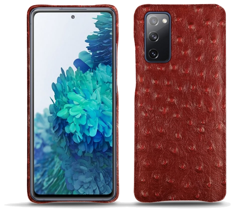 Coque cuir Samsung Galaxy S20 FE - Coque arrièreRouge