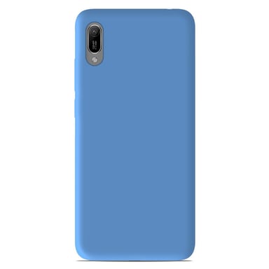 Coque silicone unie Mat Bleu compatible Huawei Y6 2019