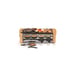 Raclette 8 personnes KITCHENCHEF KCWOODLUX8 1200 W Plaque double face antiadhésive Bambou Noir/Naturel