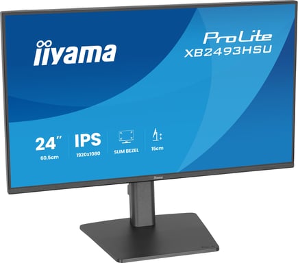 iiyama ProLite XB2493HSU-B1 écran plat de PC 60,5 cm (23.8'') 1920 x 1080 pixels Full HD LED Noir