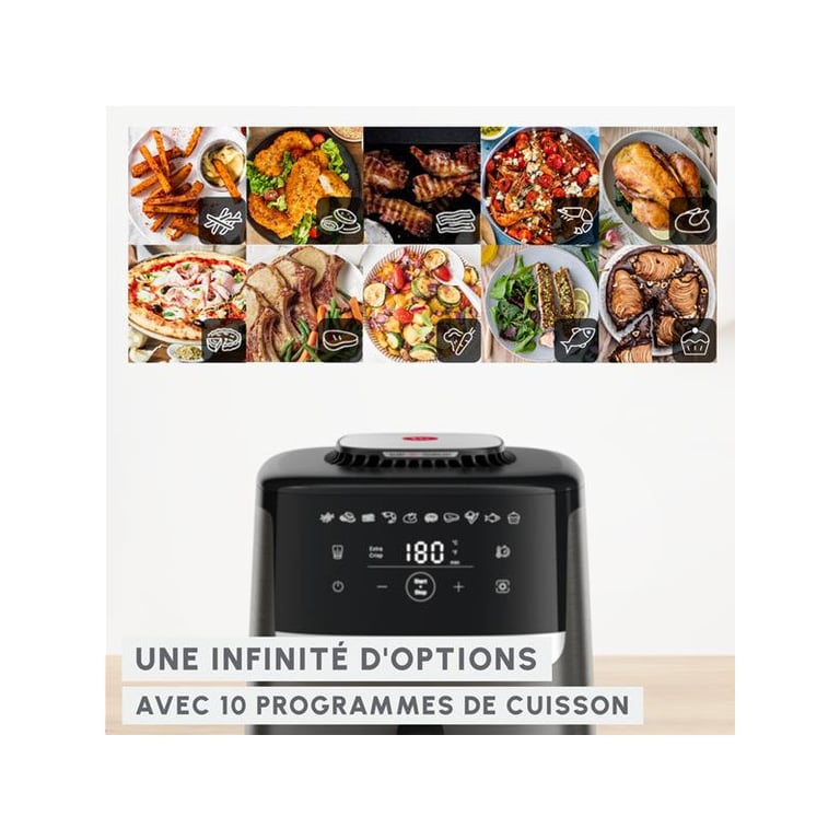 Friteuse Airfryer Sans Huile Easy Fry Silence Ez551hf0 Moulinex - vue 6
