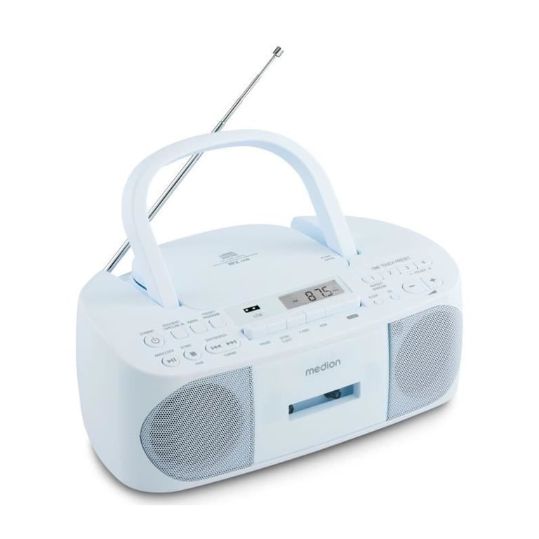 Radio CD K7 MEDION E65010 – FM, 2x3W RMS, Lecteur USB, Télécommande - vue 9