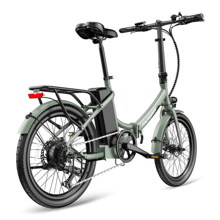 Vélo électrique FAFREES F20 Light - Moteur 250W Batterie 36V16.75Ah Assisted Autonomie 130KM Frein à Disque Mécanique - Vert Foncé - Neuf