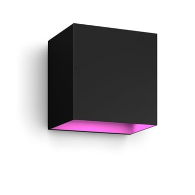 Philips Hue White and Color ambiance 8719514466777 iluminación inteligente Iluminación mural inteligente ZigBee Negro 8 W