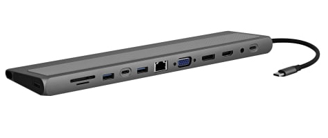 T'nB DSMST12V2 hub & concentrateur USB Type C 5000 Mbit/ Aluminium Neuf