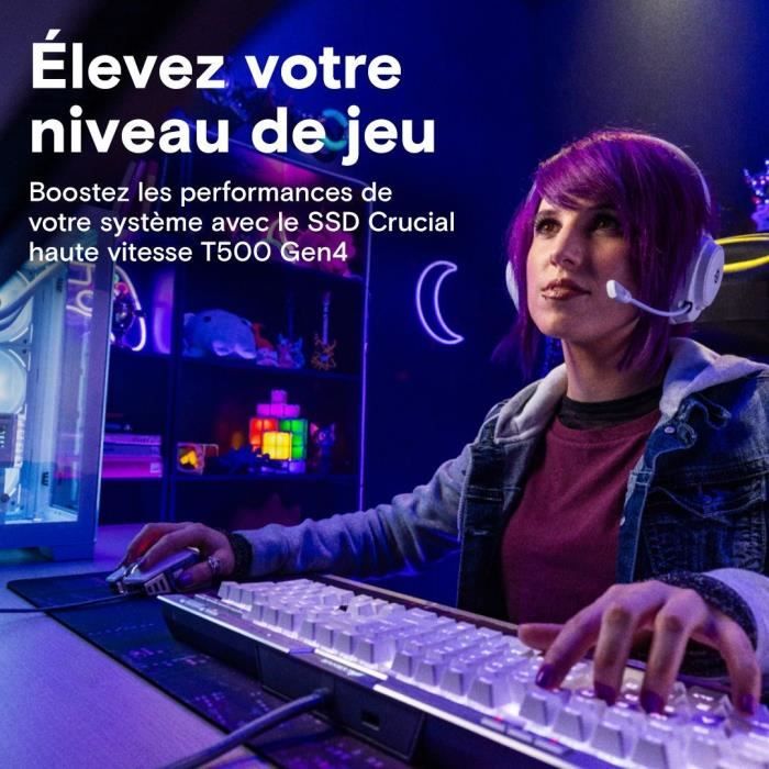 Crucial T500 avec dissipateur - vue 3