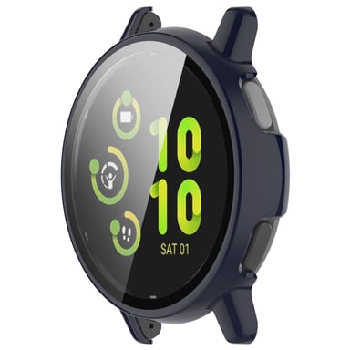 Boîtier de montre avec protecteur d'écran pour Garmin Vivoactive 5 Blue