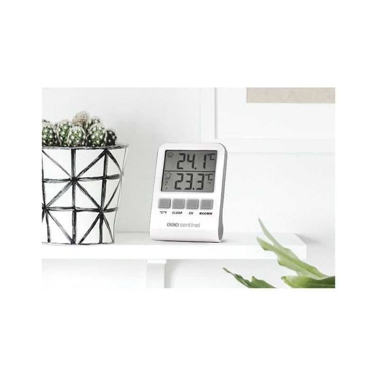 Thermomètre digital intérieurextérieur SCS SENTINEL HCN0062 DigiThermo indooroutdoor Portée : 60 433 MHz - vue 3
