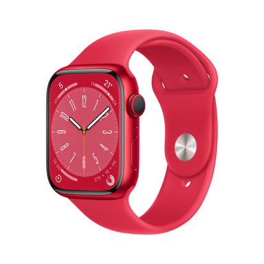 Watch Series 8 OLED 45 mm - Boîtier en Aluminium - Rouge GPS -Bracelet Sport - Rouge