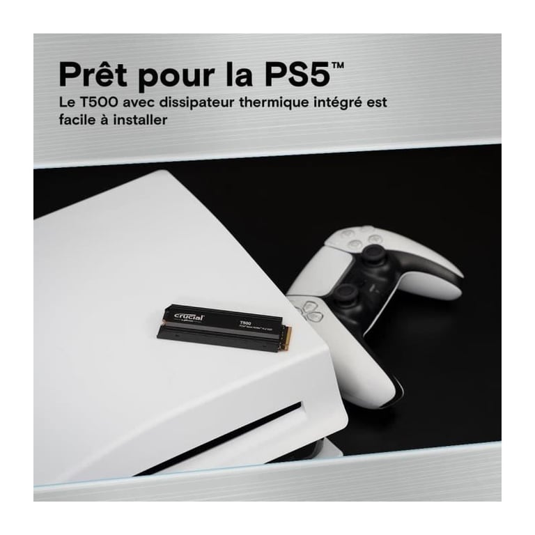 Crucial T500 avec dissipateur - vue 5