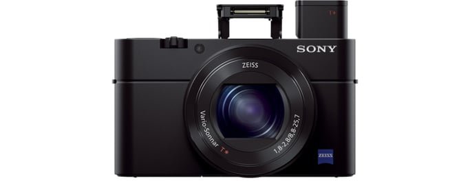 Sony Cyber-shot DSC-RX100M3 Cámara compacta negra con visor electrónico y sensor CMOS apilado de 20,1 megapíxeles