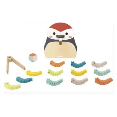 Juego educativo Pájaros carpinteros y orugas: Diviértete aprendiendo los colores