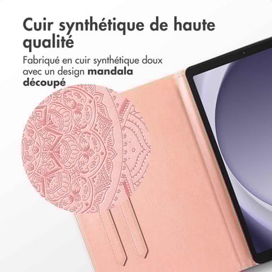 imoshion Coque tablette pour Samsung Galaxy Tab A9 Plus - Rose Gold
