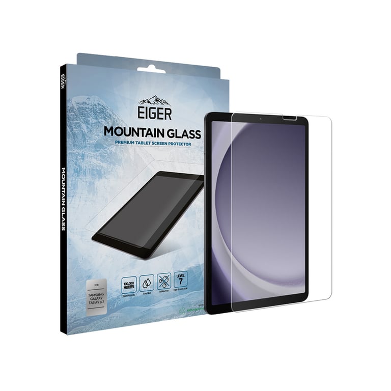 Eiger Cristal templado protector para Galaxy Tab A9 en Cristal Templado Transparente - Nuevo