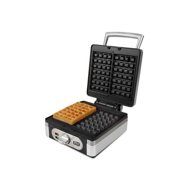 Gaufrier électrique DOMO DO9047W 1400W plaques profondes 2,6 cm Inox Noir
