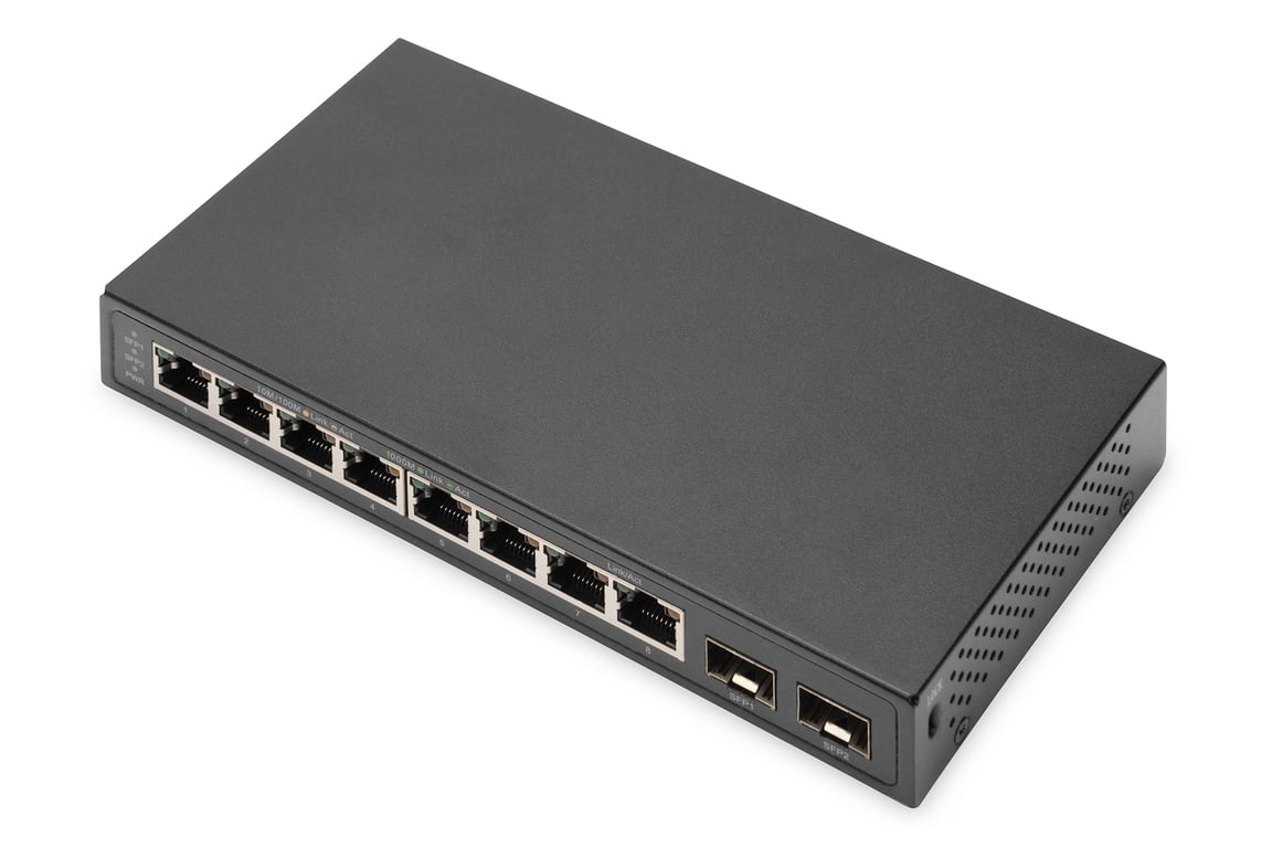 Digitus 8 ports Gigabit + 2 ports SFP Gigabit Neuf