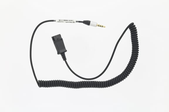 Cable adaptador Tellur QD a clavija de 3,5 mm y 4 patillas, 2,95 m, negro