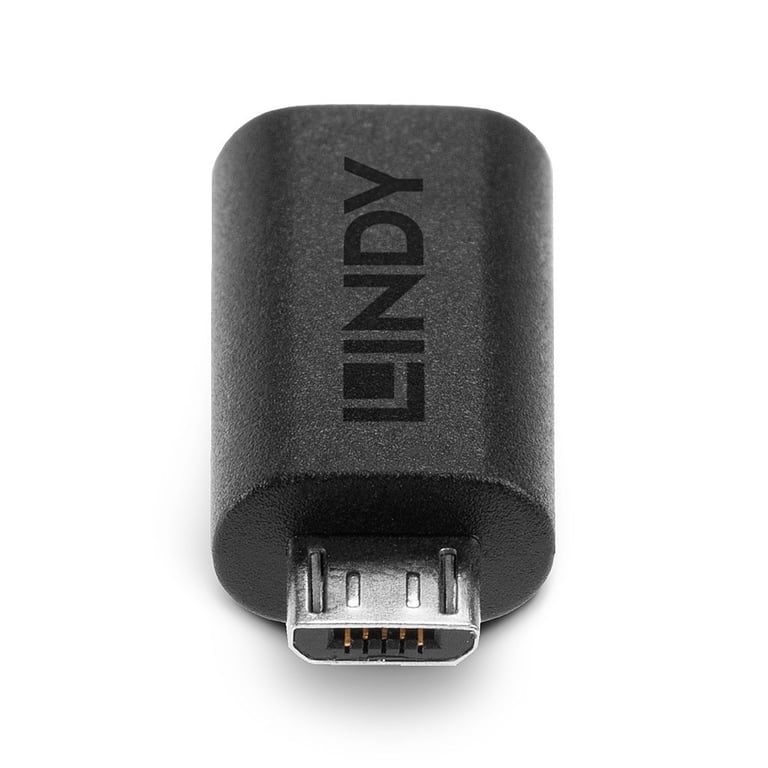 Lindy Adaptateur USB 2.0 Type Micro-B vers C Noir - vue 6