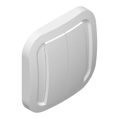 Interrupteur Mural sans Fil 2 Boutons pour système Zigbee Blanc