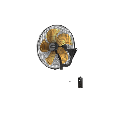 Ventilador de techo Fabrilamp Velero 209w 3 velocidades negro y oro