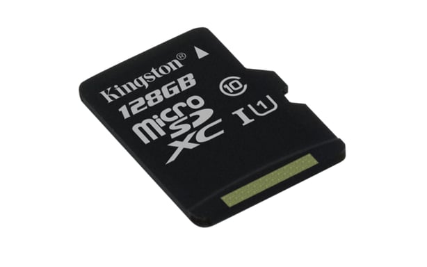 Tarjeta de memoria Kingston MicroSD 128GB Negra