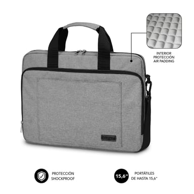 SUBBLIM Maletín Ordenador Air Padding Laptop bag 15,6'' Grey