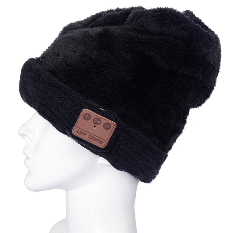 Bonnet Bluetooth Smartphones Iphone Android Connecté Écouteurs Sans Fil USB Noir - YONIS
