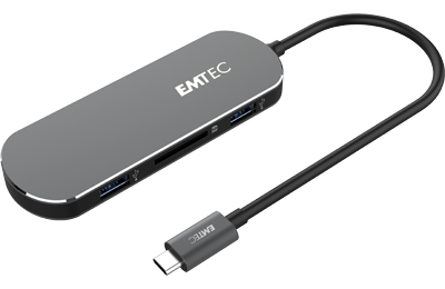 Emtec T650C Type C HUB USB 3.2 Gen 1 3.1 Gen 1 Type A Neuf