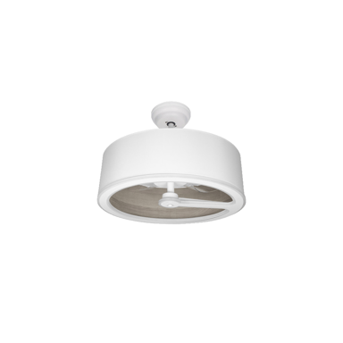 Ventilatore da soffitto Fabrilamp tatiana dc 62 cm bianco/grigio