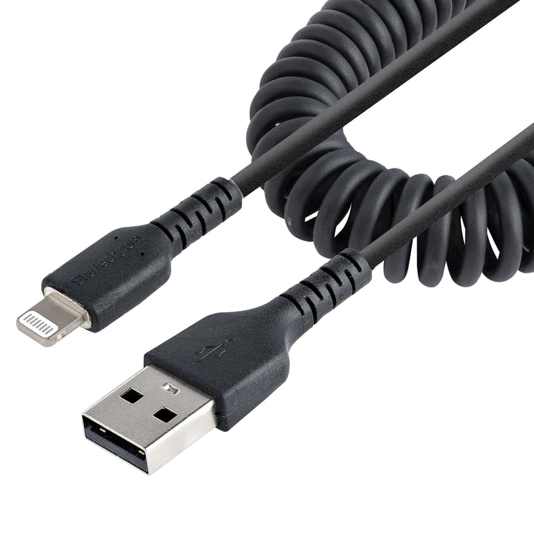 StarTech.com Câble Usb Vers Lightning Startech Rusb2alt1mbc Noir 1 M - vue 3