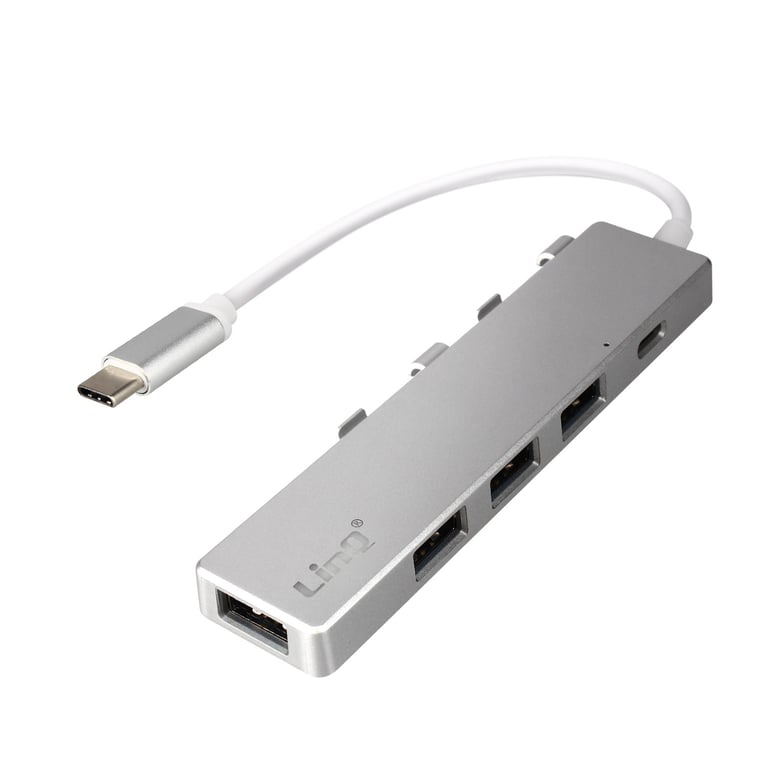Hub USB C avec 4 Ports USB Transmission Rapide 5 Gbps Fonction OTG LinQ Neuf