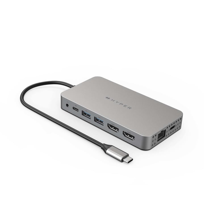 Hub USB Type C 10 en 1 vers 4K HDMI HyperDrive pour MacBook AirPro et PC