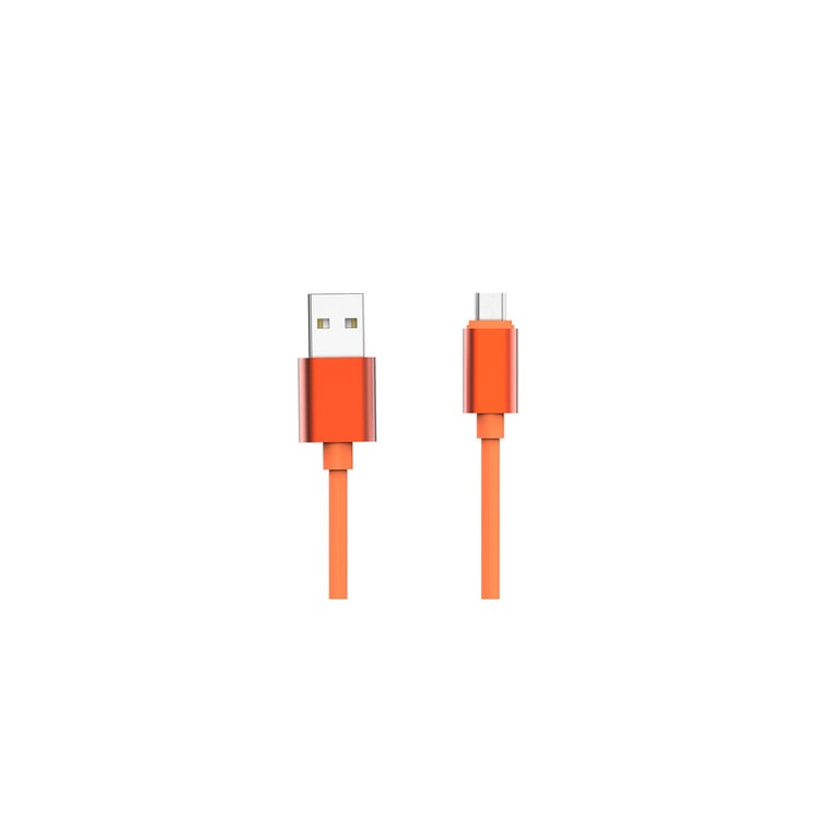 JAYM Câble USB vers Lightning 2.4A - 1,7 mètres - Collection Pop - Orange