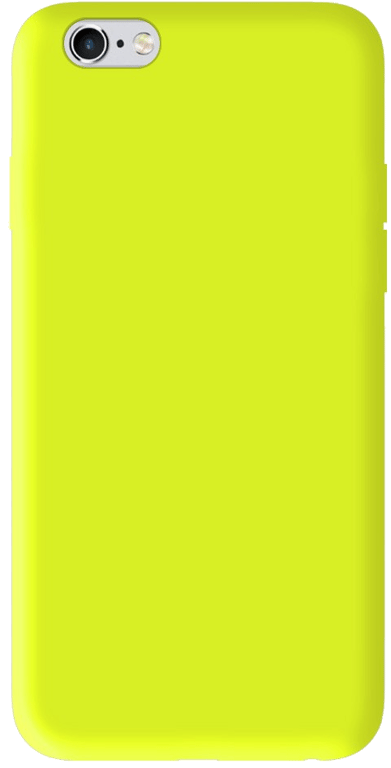 Coque silicone unie compatible Mat Jaune Apple iPhone 6 iPhone 6S