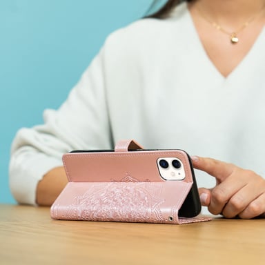 imoshion Etui de télephone Mandala pour Samsung Galaxy A23 (5G) - Rose Doré