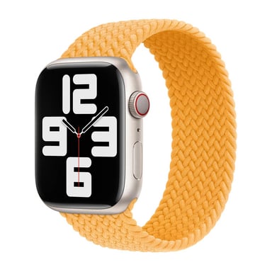 Bracelet Solo tressé pour Apple Watch | 44/45/46/49 mm - Taille 9 - Maize