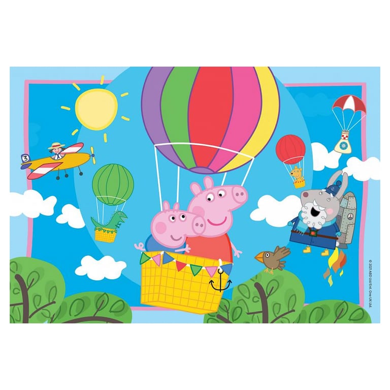 Puzzles Peppa Pig 2x12 pièces - Aventures amusantes pour enfants - Neuf